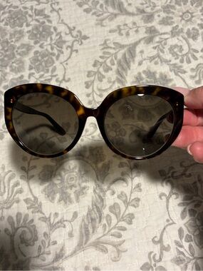 Jimmy Choo Oversized Tortoiseshell Sunglasses - Brown Lenses